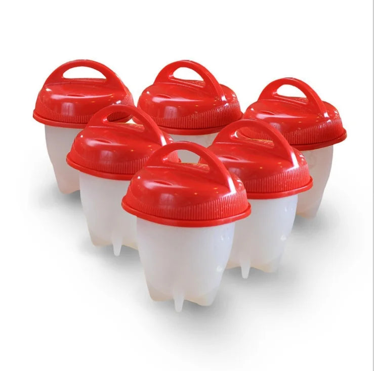 Non-stick Silicone Boiled Eggs Cup Kitchen Egg Cooker Poachers Silicone Steamed Egglettes Cooking Accessories Gift kitchen tools