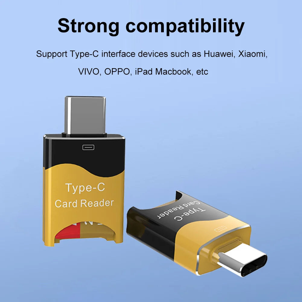 Type C To Micro-SD TF Card Reader Adapter For iPhone Xiaomi Samsung Huawei OTG Smart Memory Card Reader Aluminum Flash Drive