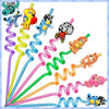 Moose Kawaii Bluey Family Cartoon Creative Straw Accessories Party Home Cute Animal Theme Colorful Straws Bluey And His Friends