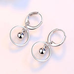 Load image into Gallery viewer, Fanqieliu 925 Silver Needle Lady's New Jewelry Round Drop Earrings FQL23580
