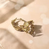 WILD & FREE New In Irregular Leaf Stainless Steel Rings for Women Creative Chic Unique Design Trendy Waterproof Jewelry