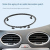 4PCS Car Air Conditioning Trim Outlet Decoration Circle Ring Sticker For Ford Focus 2 MK2 2005-2013 auto accessories