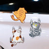 Car Sticker 3pcs Funny Pet Cat Climbing Cats Animal Styling Stickers Decoration Car Body Creative Decals Decor Accessories,20CM