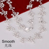 Korean trend 925 Sterling Silver charms beads bracelets neckalce for women fashion Party wedding accessories jewelry sets