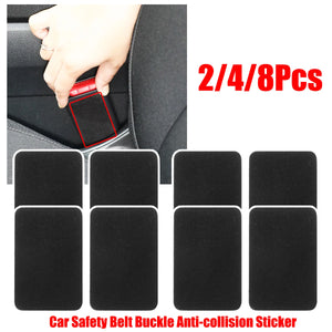 2Pcs For Chery Tiggo Car Seatbelt Buckle Anti-Collision Sticker Pads Safety Belt Anti-Noise Silencer Lock Protector Accessories