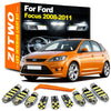 ZITWO 14Pcs Car LED Interior Light Bulb Kit For Ford Focus MK2 2008 2009 2010 2011 Luggage Foot Courtesy Lamp Accessories