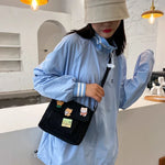 Load image into Gallery viewer, Cute Canvas Small Bag Female 2023 New Japanese Harajuku Diagonal Bag Wild Student Girl Shoulder Bag Bags for Women
