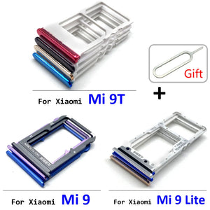NEW Replacement SIM Card Chip Slot Drawer SD Card Tray Holder Adapter Accessories For Xiaomi Mi 9T Mi 9  Mi 9 Lite + Pin