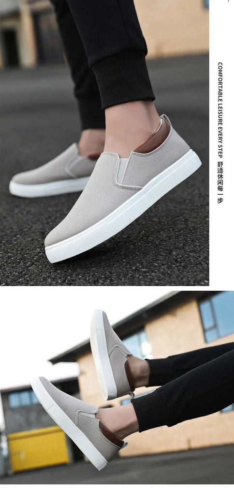 Men Shoes Canvas Sneakers Flats Lace up Leisure Loafers Fashion Comfort Rubber Sole Non Slip Sneakers 45 45 47 48 Large Size