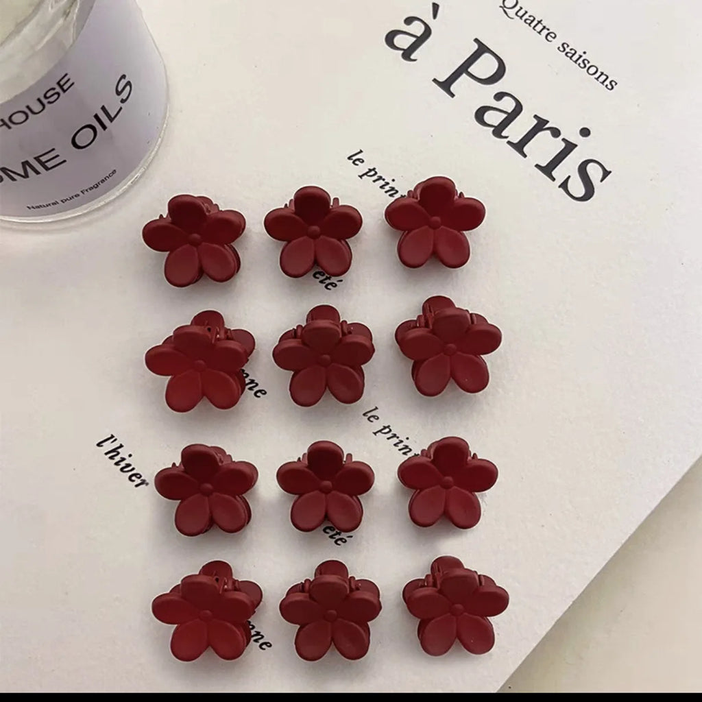 Heart Rabbit Shape Small Claw Clips Girl Cute Flower Hair Clips Hair Accessories Kids Side Bangs Clip Hair Claws Headwear Gift