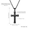 Fashion Stainless Steel Jesus Cross Pendent Necklace Religious Accessaries Necklace Hot Sale Amulet Birthday Party Jewlery Gifts