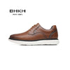 2024 Spring/Summer New Men Shoes Comfy Luxury Brand Men Casual Shoes Lace Up Business Style Dress Shoes BHKH Men Shoes