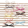 10pcs/lot Fashion Nylon Headband Baby Girls Elastic Hairband Infant Toddler Suede Solid Bow Kids Head Band Hair Accessories