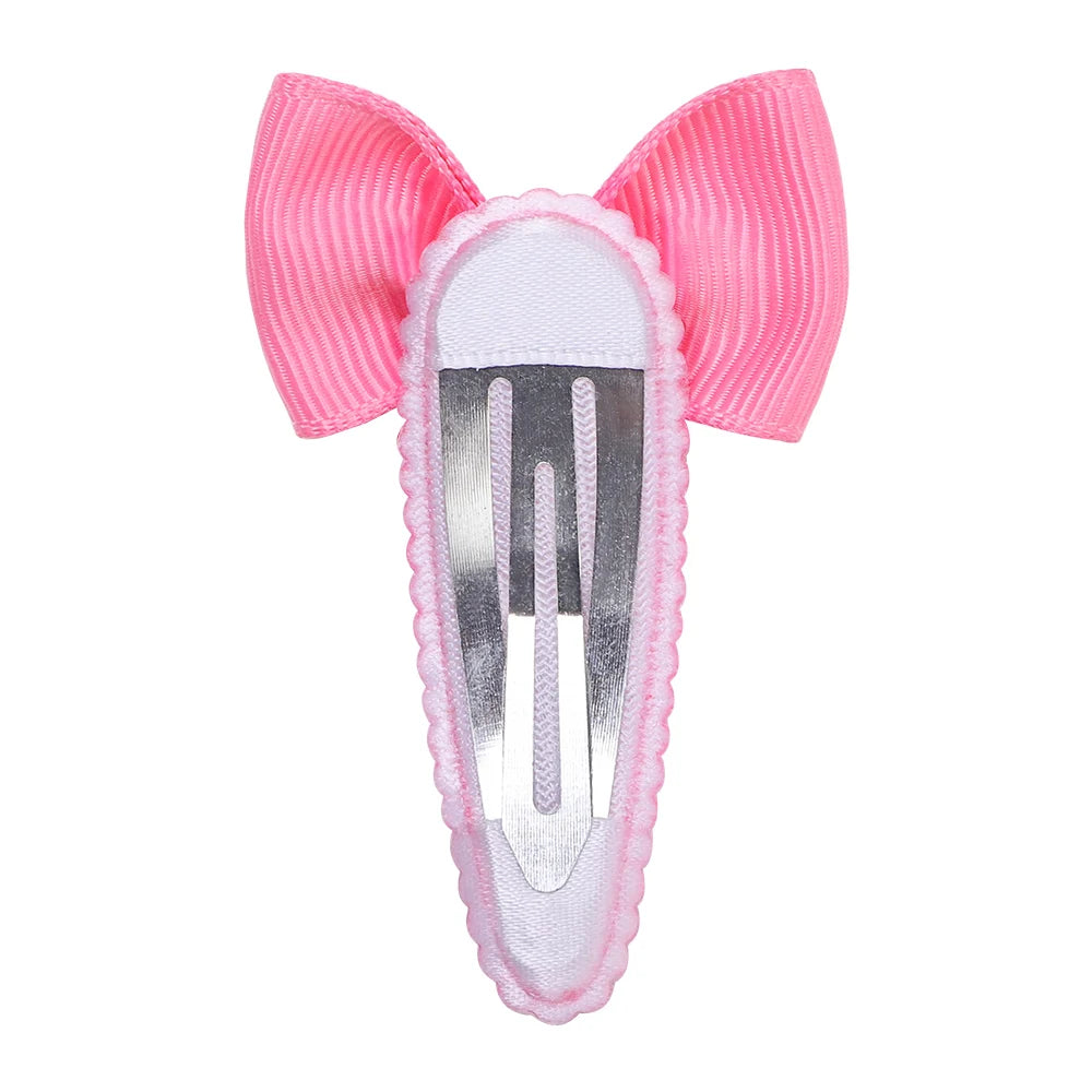 2Pcs Bow Flowers Hair Clip Girl Cute Hair Bands Kids Hair Accessories Handmade Cloth Headwear Hairpins Barrettes Headdress Gift