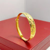 Women's Hand Bracelets Gold Color 10mm Star Wide Cuff Bangle Adjustable Pulsera Wedding Jewelry Accessories Party Gifts Bijoux