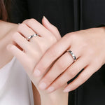 Load image into Gallery viewer, 1/2pcs Sun Moon Couple Rings Open Adjustable Ring Eachother Lovers Minimalist ring gift Engagement Wedding Rings Bride Jewlery

