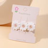 5/2/1/pcs Ins Daisy Flower Hair Clips Baby Girl Hairpins for Kids Lace White Barette Princess Hooks Infant Accessories Korean