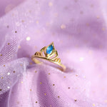 Load image into Gallery viewer, Elsa Crown Ring For Women Girls Wedding Party Geek Jewelry Accessories Gold Plated Elsa Princess Queen Crown Rings Gift For Her
