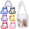 Transparent Crossbody Bags Women Summer All-Match Fashion Clear PVC Handbags Small Simple Zipper Shoulder Bag Purses Phone Bag