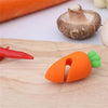 Creative Cute Little Pepper Carrot Chicken Leg Modeling Pot Lid Raising Silicone Anti-Spill Kitchen Practical Fun Gadget 1PC