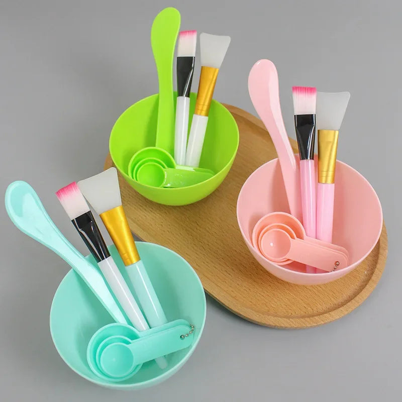 Face Mask Mixing Bowl Set DIY Facemask Mixing Tool with Silicone Mask Bowl Makeup Brushes Spatula Beauty Skin Care Beauty Health