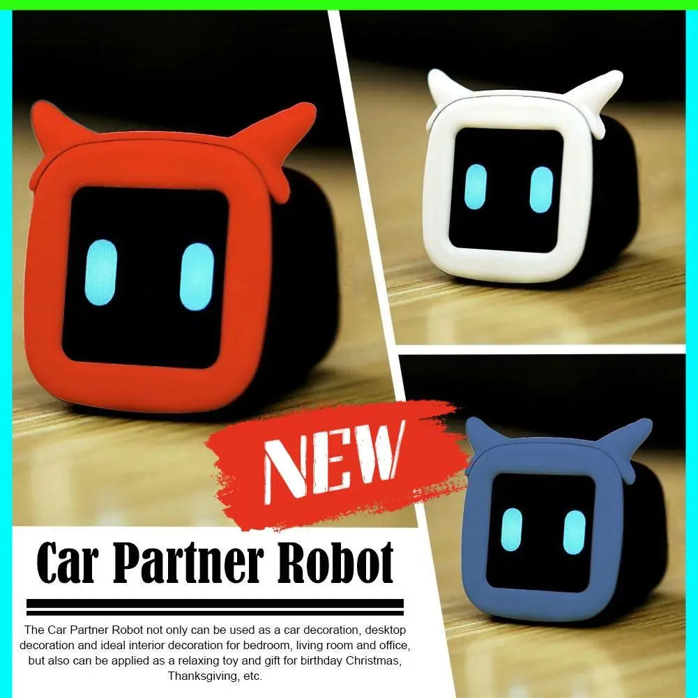 Car Companion Mood Mate Intelligent Robot Cute Mood Doll Central Control Decoration Ornament Car Interior Accessories