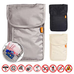 Load image into Gallery viewer, Rfid-Blocking Travel Pouch Neck Wallet Waterproof Family Passport Holder Organizer Multi-Pockets Passport Document Credit Case
