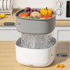 NEW Large Capacity, Efficient Vegetable and Fruit Ultrasonic Washing Machine - Kitchen Appliance Food Grains Purifier Bucket