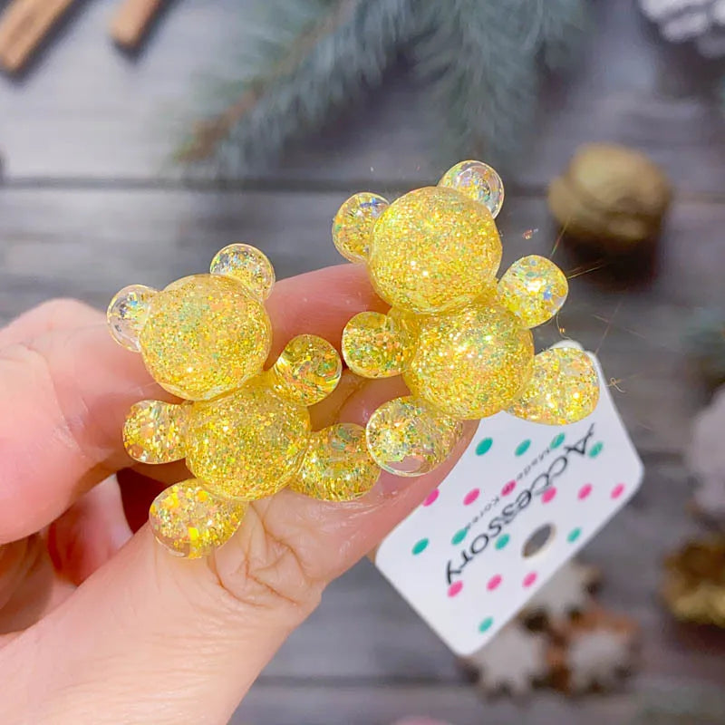 Children Sequins Floral Elastic Hair Bands Rubber Band Hair Tie Princess Kawaii Rope Headwear Girls Kids Hair Accessories