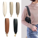 Load image into Gallery viewer, Leather Bag Strap Handles Golden Buckle Replacement Bag Belt Short Shoulder Belt Bag Accessories Armpit Bag Hand Carry Bag Belt
