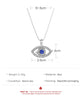 Creative Turkey Blue Evil Eye Crystal Pendant Womens Necklace Fashion Charm Silver Color Zircon Choker Chains Punk Jewlery Gift