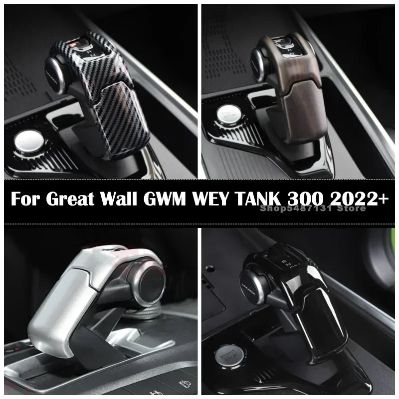 For Great Wall GWM WEY TANK 300 2022 2023 Car Center Console Gear Shift Head Knob Cover Trim Frame Accessories Interior