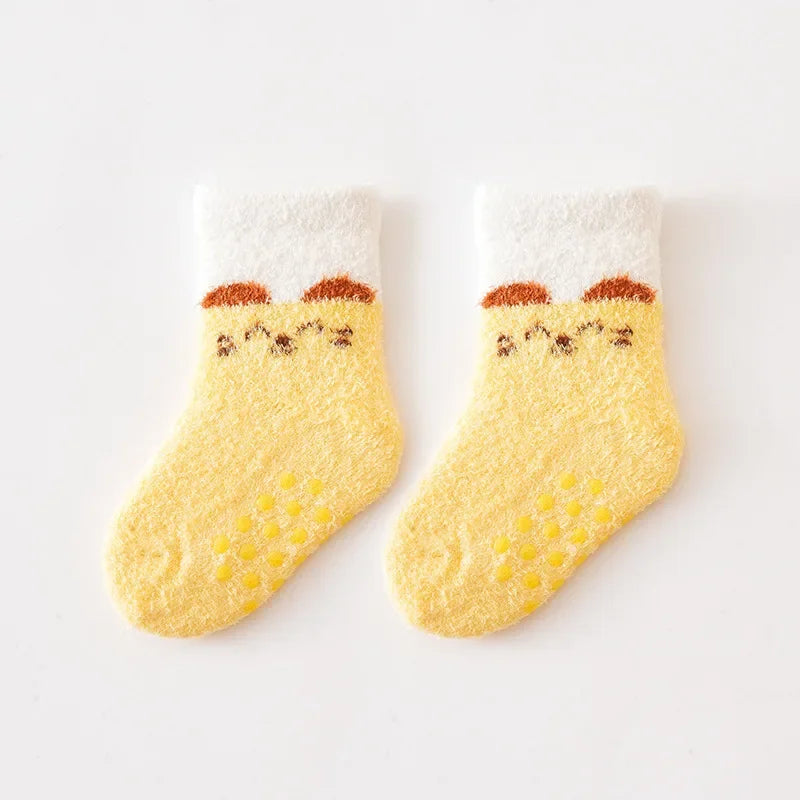 Autumn Winter Thick Warm Baby Stockings Super Soft Middle Tube Socks for Newborn Infant Toddler Boys Girls Mid Calf Long Socks