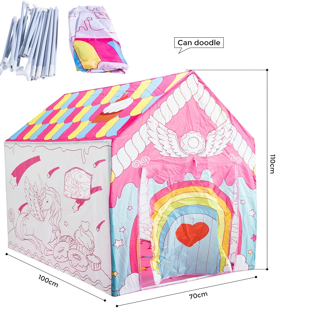 custom wholesale indoor outdoor garden cubby tepee princess castle christmas playhouse play children baby kids toy tent house