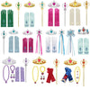 Baby Girls Elsa Anna Princess Accessories Kids Magic Wand Crown Cosplay Snow White Rapunzel Tiara Gloves Party Supplies Sets