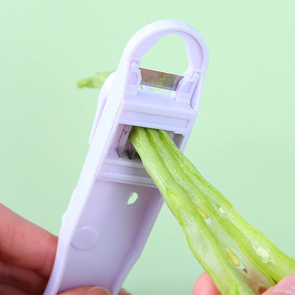 Green Bean Slicer Cutter Cut Fruit Vegetable Stringer Peeler Remover for Easy Kitchen Gadgets Kitchen Accessories