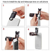 Universal 8X 12X 20X Cell Phone Clip Lens Zoom Telescope Wide Angle Fish Eye Macro Lens for Xiaomi 14 iPhone 15 Samsung Oneplus