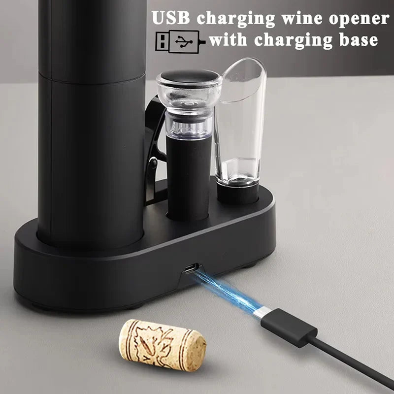 Xiaomi Electric Wine Bottle Opener 5 in 1 Automatic Wine Bottle Opener for Wine Lovers Gift Home Kitchen Party Bar Wedding