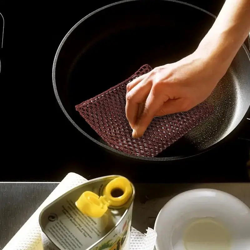 Dish Washing Net Cloth Magic Cleaning Cloth Thickened Double -sided Wire Rags Kitchen Dish Pot Washdishing Cloths Home Accessory