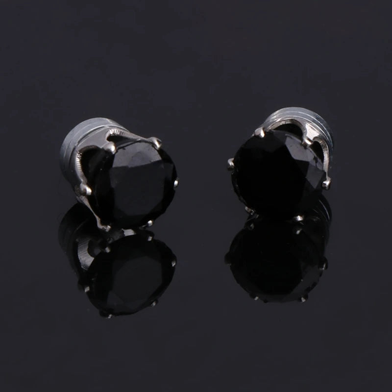 Ear Studs Earrings Magnetic Without Piercing Ears Jewelry Zircon For Men Women Drop Shipping