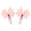 2Pcs/Lot Solid Color Bows Hair Clip For Kids Girls Ribbon Bowknot BB Clip Cute Baby Barrettes Hairpins Headwear Hair Accessories