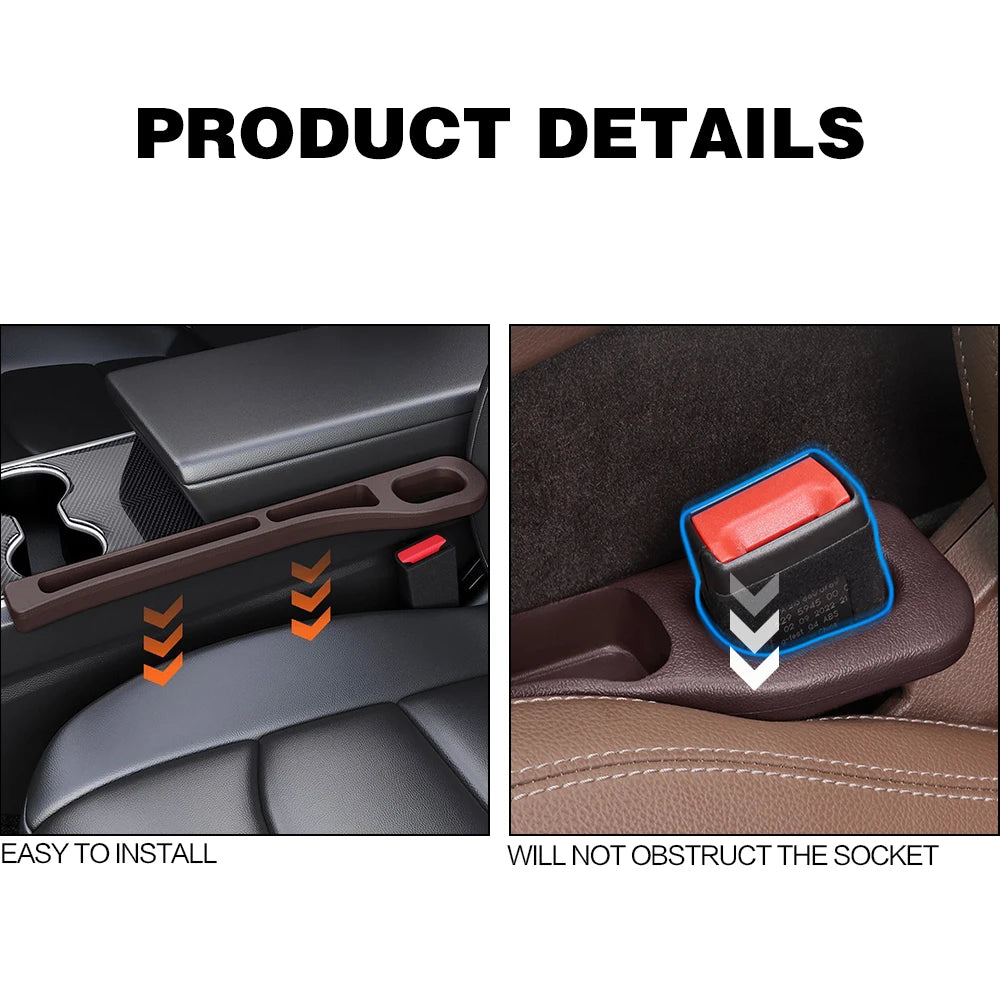 2X Car Seat Gap Filler Between Seats Crevice Decoration Interior Accessories For AUDI A6 C8 A4 B9 A3 8V A5 A7 4H A8 A1 GB A2 TT