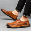 Handmade Men Loafers Split Leather Casual Shoes For Men Slip On Flat Sneakers Plus Size 39-48 Man Spring Footwear