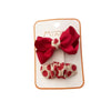 2/4PCS Red Hair Pins for Girls Fabric Bow Bangs Clips Christmas Baby Hair Accessories Knitted Sweet Korean Hair Clip Kids Gifts