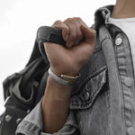 Load image into Gallery viewer, Real Silver Fashion Handmade Feather Open Bangle Men Women S999 Sterling Sliver Punk Bracelets Fine Jewelry Gift
