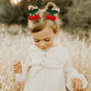 2Pcs Cute Knitted Cherry Hair Clip Handmade Side Bangs Hairpins Kids Barrettes Cartoon Baby Headwear Hair Accessories
