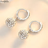 Fanqieliu 925 Silver Needle Lady's Fashion Jewelry New Crystal Zircon Shambhala Beads Drop Earrings FQL23531