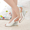 New Women Heel Sandals Buckle Open Toe High Wedge Shoes Women's Summer Shoes Sexy Women Shoes Footwear 67yu