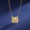 Sipuris Hot Fashion Tiger Animal Necklace For Women Men Stainless Steel Golden Choker Punk Vintage Pendant Jewelry Couple Gifts