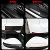 10/5M 3D Carbon Fiber Car Sticker DIY Paste Protector Strip Auto Door Sill Side Mirror Anti Scratch Tape Waterproof Protect Film